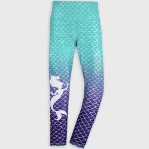 Disney Store Women Blue & Purple The Little Mermaid Ariel Print Leggings Size M